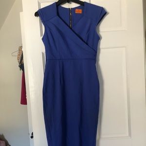 Marycrafts cap sleeve blue dress
